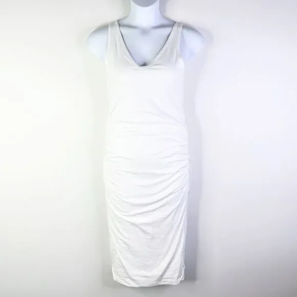james perse bodycon dress V Neck Velvet Dress - Black main image 0